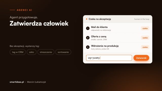 Human in the loop: kiedy agent AI musi poczekać na akceptację człowieka
