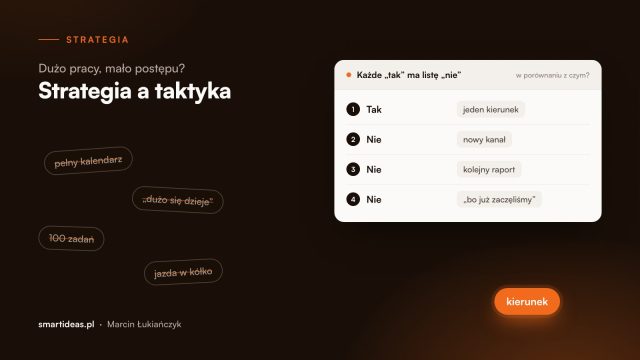 Dużo pracy, mało postępu? Czym strategia różni się od taktyki